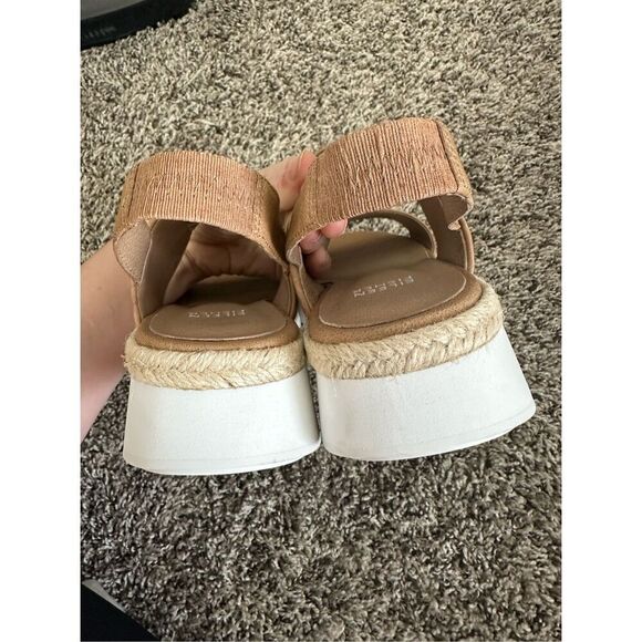 Eileen Fisher Leather Tan Sandals Size 7,5 - Picture 6 of 9
